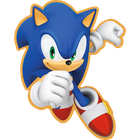 Trefl, Sonic the Hedgehog, Radosny Sonic, drewniane puzzle konturowe, 50 elementów