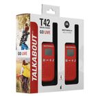 Motorola, krótkofalówki Talkabout T42, czerwone, 2 szt.