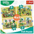 Trefl, Rodzina Treflików, Wspólne zabawy, 4w1, puzzle, 12, 15, 20, 24 elementy
