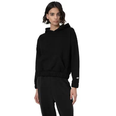 Bluza damska z kapturem, czarna, 4F