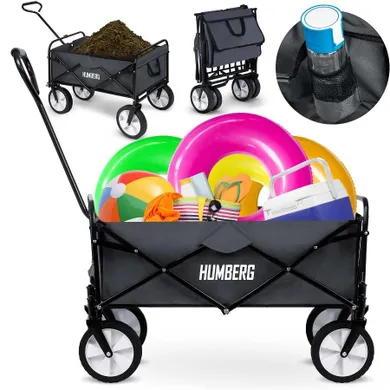 Humberg, wózek transportowy, składany, 80l