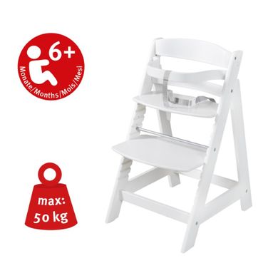Roba, Born Up, krzesełko do karmienia z leżaczkiem, 2w1, białe