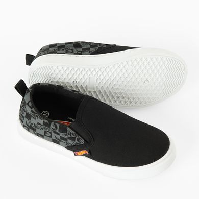 Cool Club, Trampki slip on chłopięce, czarne, Hot Wheels