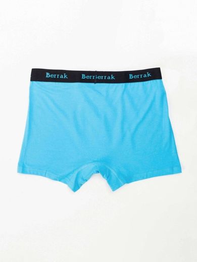Majtki bokserki męskie, niebieskie, Berrak