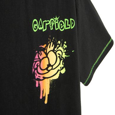 Cool Club, T-shirt chłopięcy, czarny, Garfield