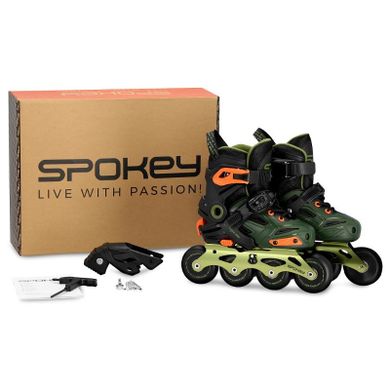 Spokey, Freespo Kids, łyżworolki, rozmiar 27-30, zielone